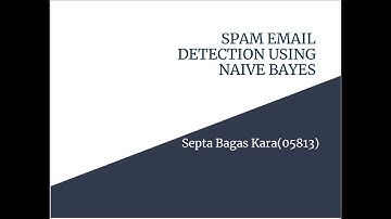 email spam filtering using naive bayes