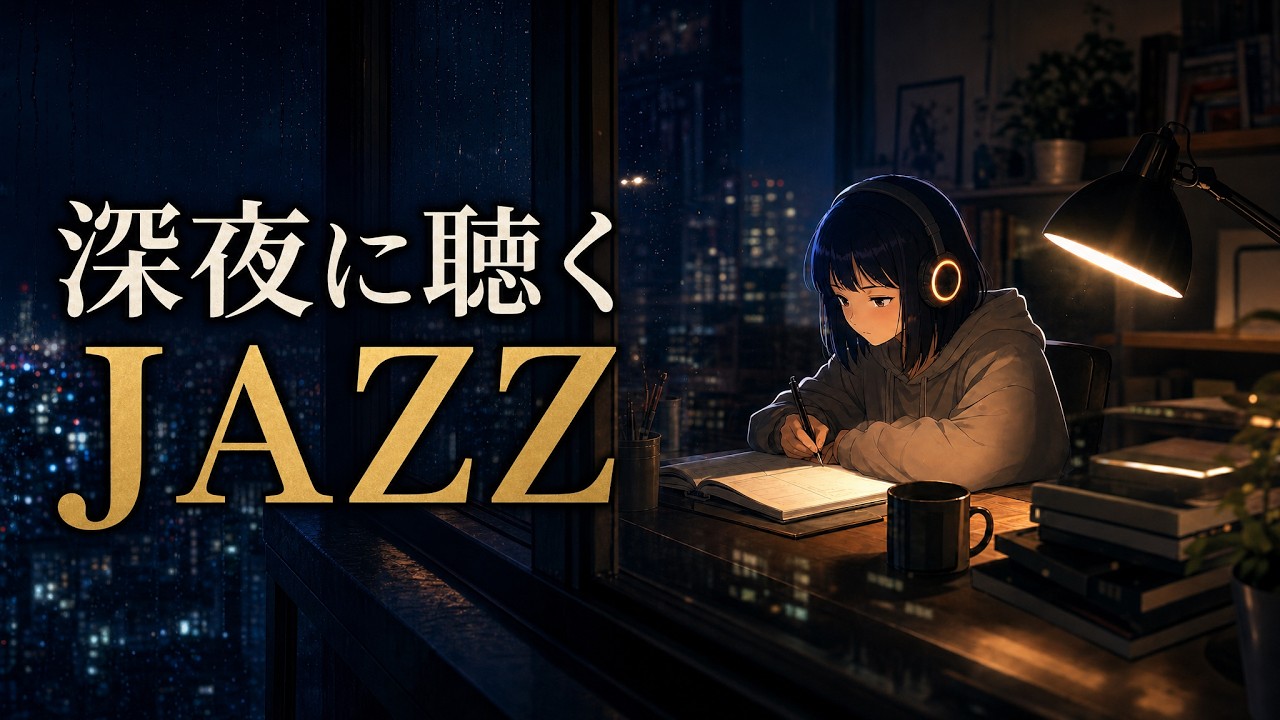 【深夜専用】はかどるJazz / 思考を邪魔しない勉強用BGM｜ポモドーロタイマー