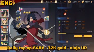 Konoha ninja Awaken RPG Private server - daily top up 648¥ - 32K gold - Ninja UR ( X7Game ) screenshot 4