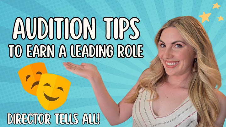 YOUR THEATRE TEACHER WISHES YOU KNEW THIS! | Audition Tips for High School Students