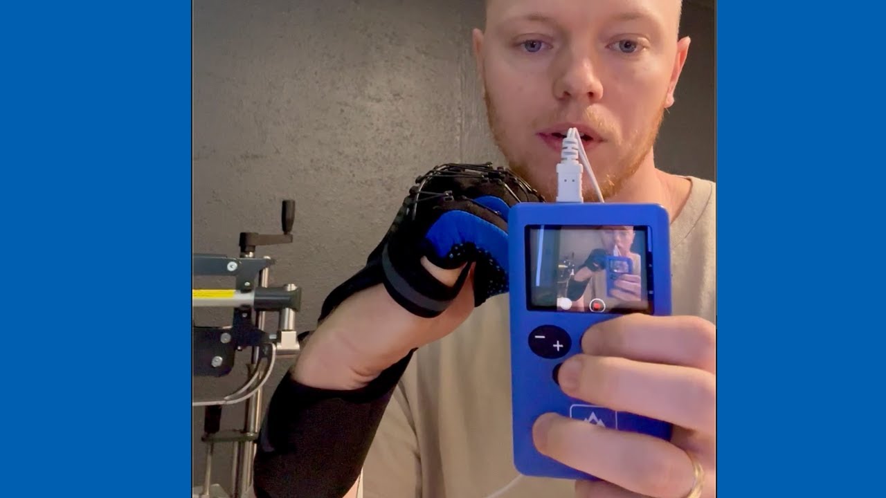 Stimpro Clinician Demo Combining SaeboGlove + Saebo StimPro - YouTube