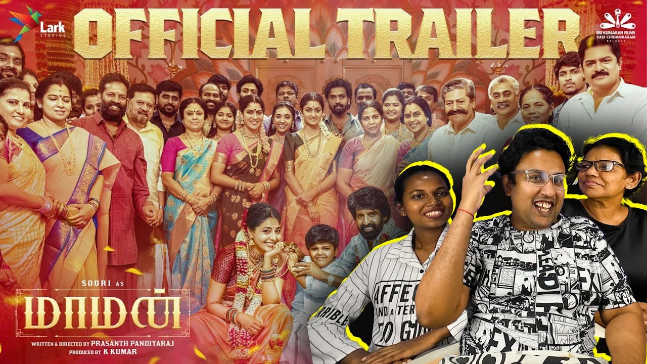 Maaman - Official Trailer Reaction | Soori | Aishwarya Lekshmi | Ramstk Family