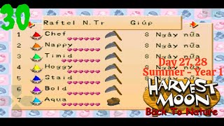Harvest Moon #30 Xây Dựng Nông Trại Game PS1 {Day 27, 28; Summer; Year 1} - [GameHayNe]. screenshot 2