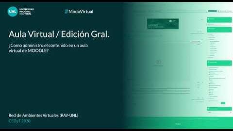Aula Virtual / Edición Gral. - Edición de Aula Virtual en Moodle