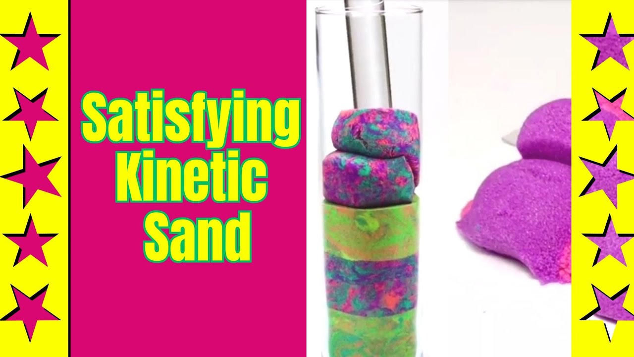 Satisfying Kinetic Sand Cutting and Smooshing | ASMR for Stress Relief ...