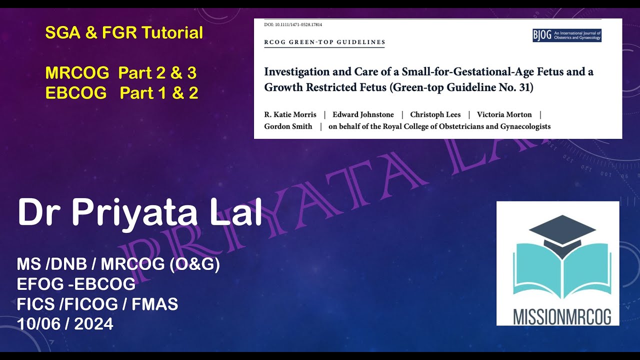 Investigations and Care of a small for Gestational Age Fetus and Growth restricted fetus (GTG-31)