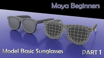 Basic Sunglasses Model for Beginners in Maya