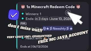 How to get free Minecraft Java Account 100% Guaranteed. 