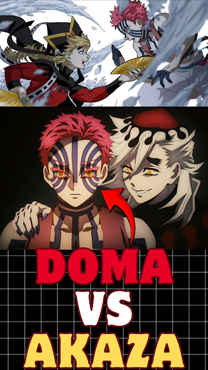 Akaza vs Doma – Demon Slayer ka Sabse Dangerous Upper Moon Battle! 🔥#demonslayer #akaza #doma #hindi