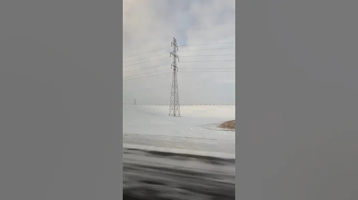 Calgary with snow #roadtrip #calgary #alberta #canada #calgaryalberta #snow #winter