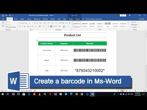 Video: Existuje ve Wordu písmo s čárovým kódem?