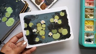 water lily painting. 🪷