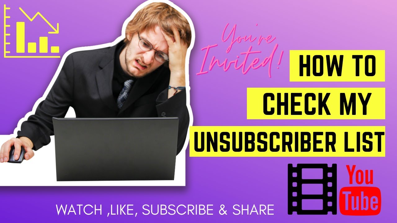 How To Check Unsubscribe List on YouTube Channel | Just Too Simple Method 👏😀👍