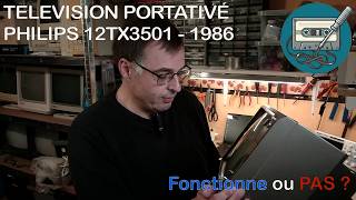 Un téléviseur portatif trouvé en brocante !