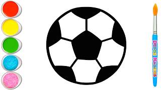 ⚽🏀🏉🏐 Drawing and Painting 6 Sports Balls for Kids | Easy Drawings #276 screenshot 5