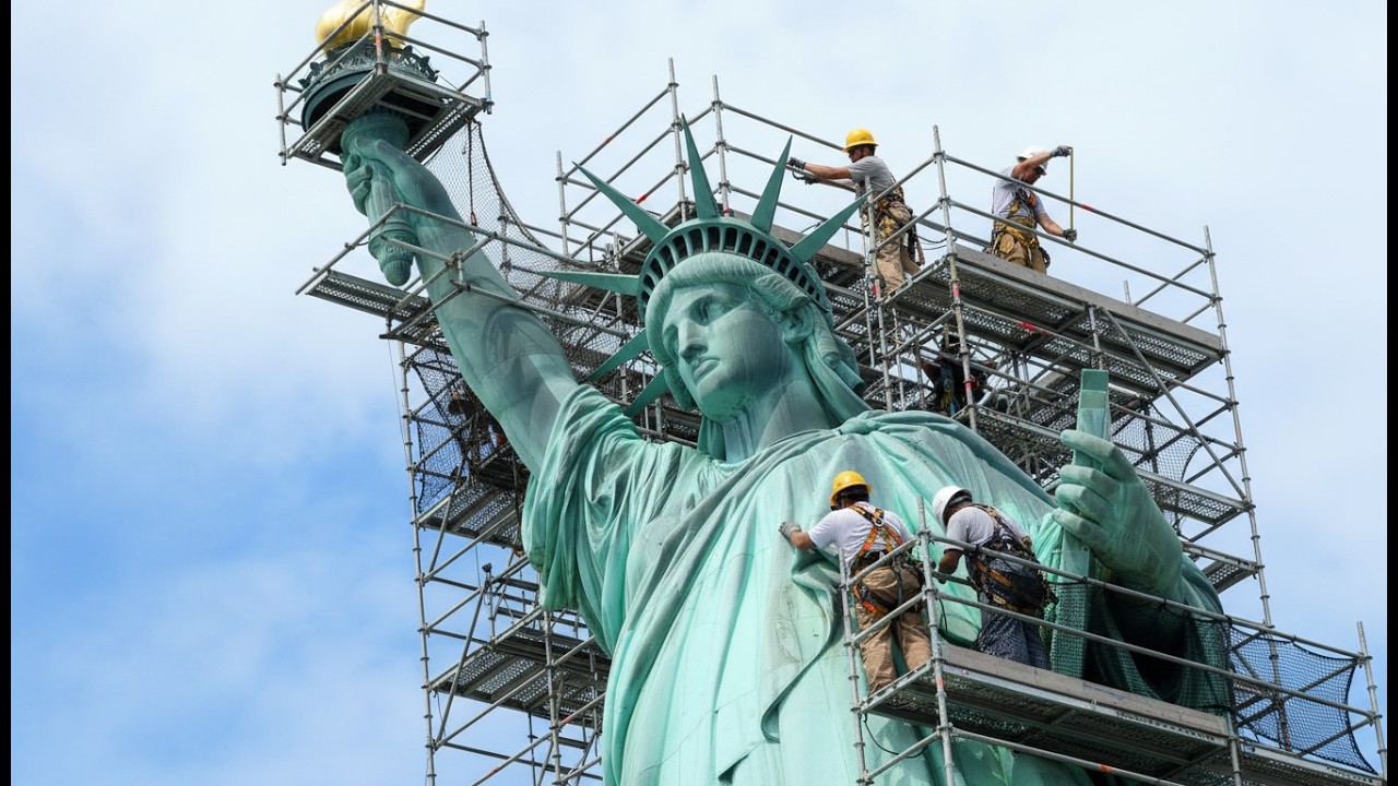 The Structural Restoration Process of the Statue of Liberty After Many ...