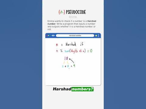 Finding Harshad numbers - YouTube