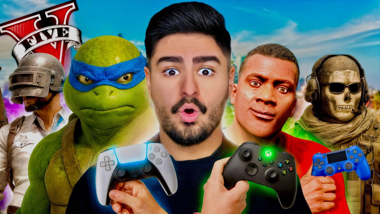 وارد دنیای بازی‌های ویدیویی توی جی تی ای شدم😱 باورم نمیشه!