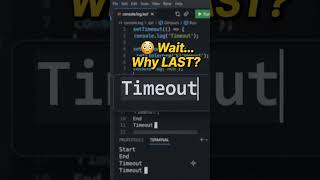 Why setTimeout(0) Doesn't Run Immediately 🤯 | JavaScript Explained #shorts #coding