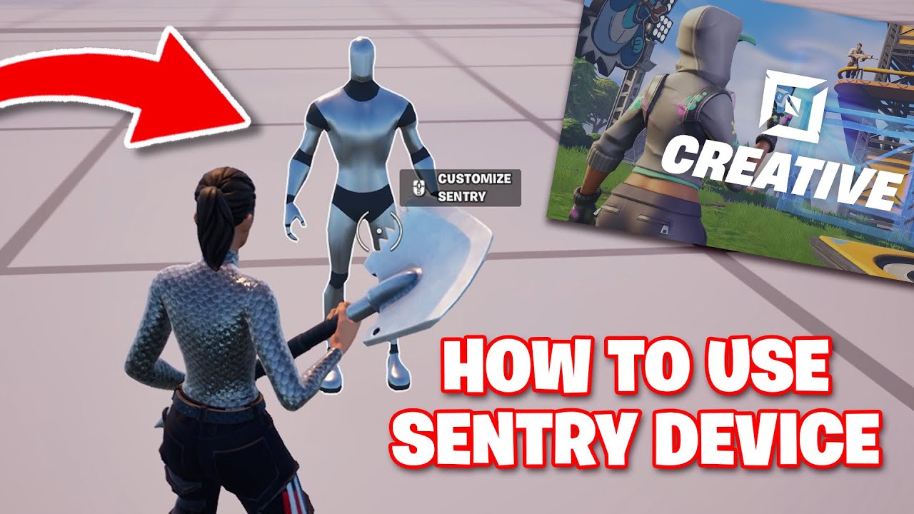 How To Use The Sentry Device In Fortnite Creative - Step By Step - YouTube