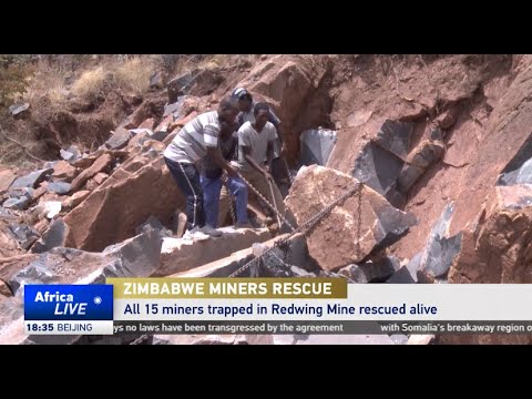 Zimbabwe rescues all 15 trapped miners alive trapped at Redwing Mine