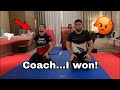 Khabib Gets Super Competitive With Cousin And Coach Is Referee 😅