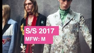 Gucci Spring Summer 2017 Men's Runway Show | Global Fashion News