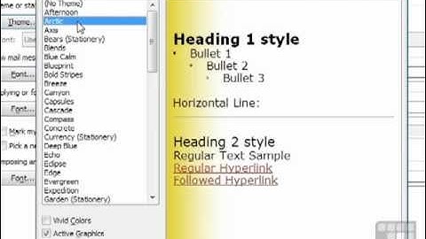 Outlook 2010 Tutorial - Using Stationery Themes for Emails