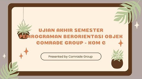 UTS PBO Aplikasi POSProject - Comrade Group (Kom C)