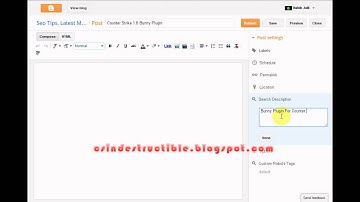 How To Add Meta Description In Each Blogger Post For Better SEO
