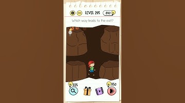 Brain Test Level 295 Which way leads to the exit.