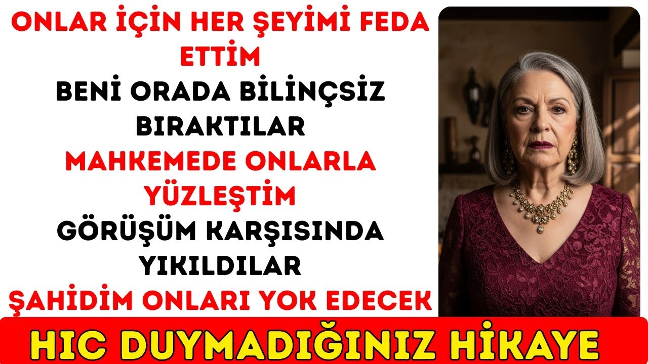 Çocuklarım Beni Hastanede Komada Yalnız Bıraktı Ama Mahkemede Beni Görünce Yıkıldılar