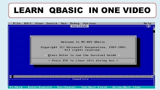 Learn QBASIC Programming In One Video I 50+ Programs and Exercise For Students