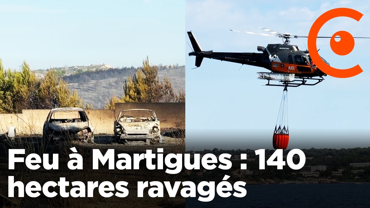 Incendie : 240 hectares brûlés à Martigues et 800 pompiers mobilisés contre le feu