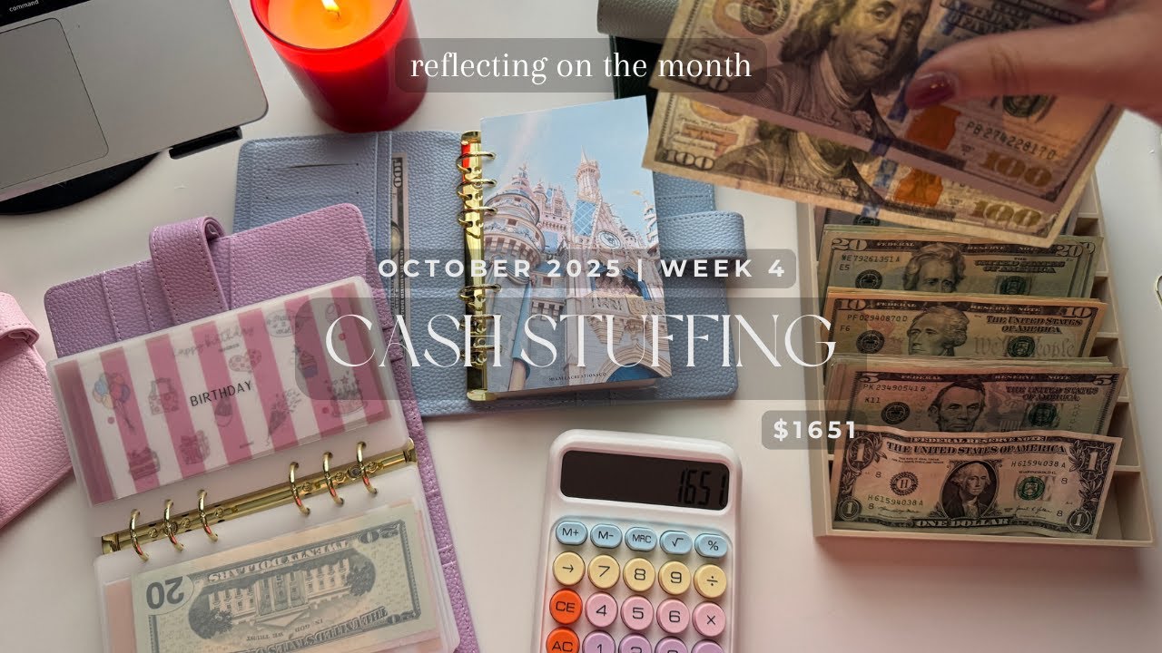 Cash Envelope Stuffing 🎃 $1651 | October Paychecks #4