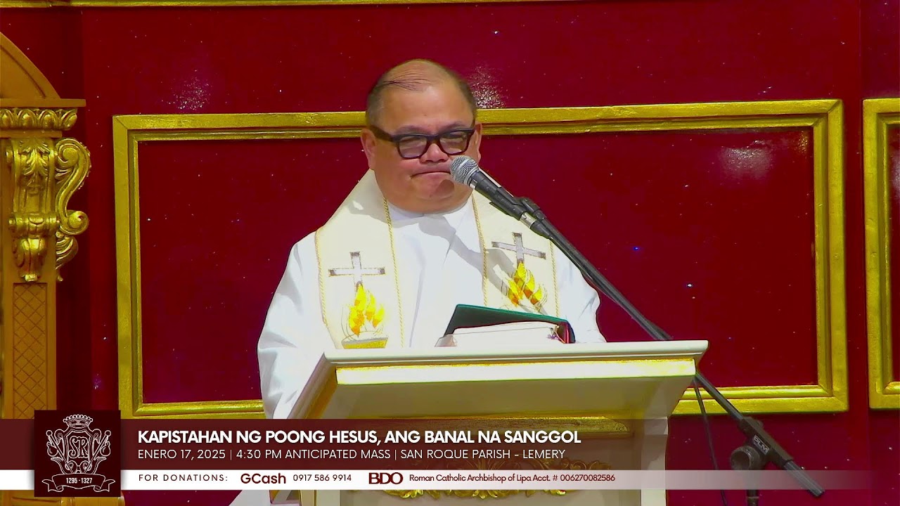 Enero 17, 2026 | 4:30 PM Anticipated Mass | Kapistahan ng Panginoong Hesus, Ang Banal na Sanggol