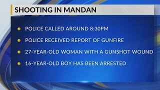 Woman suffers gunshot wound in Mandan; juvenile arrested