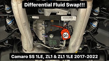 How-To: Differential Fluid Swap // 2017-2023 Camaro w/ eLSD (SS 1LE, ZL1 & ZL1 1LE)