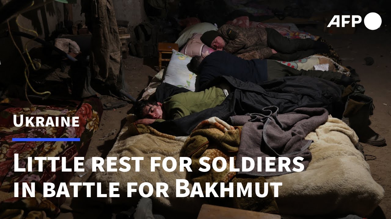 Little rest for Ukrainian soldiers in ruthless battle for Bakhmut | AFP ...