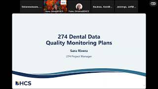 DHCS Managed Care Data Quality Monitoring Series: Dental Data & Encounter Data Quality Initiative