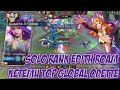 SOLO RANK PUSH MMR KE TOP GLOBAL EDITH ROAM, KETEMU TOP GLOBAL ODETTE - Mobile Legends Indonesia