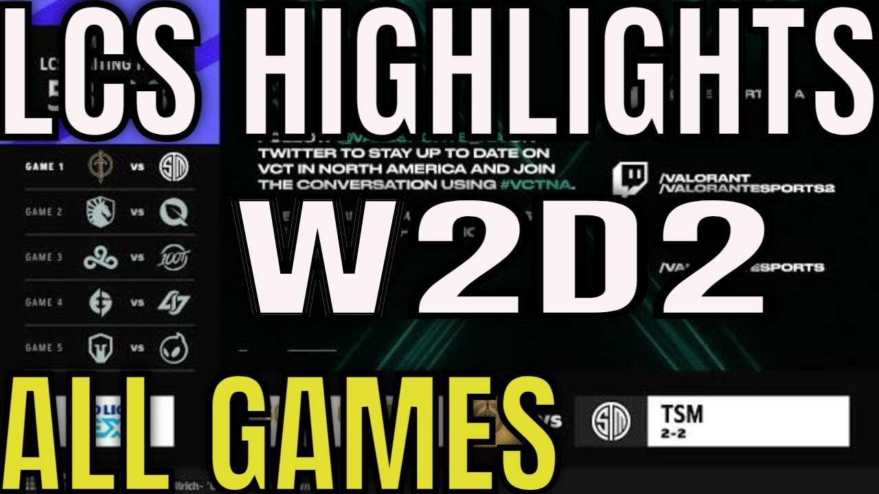 Glæd dig navn igennem LCS Highlights ALL GAMES W2D2 Summer 2022 | Week 2 Day 2 - YouTube