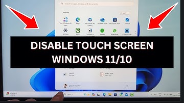 How to Disable Touch Screen on Windows 11/10 PCs and Surface Devices