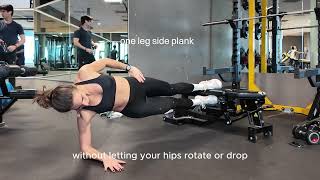 1-leg Side Bridge/Copenhagen Plank Variations for Glutes & Core | Beginner to Advanced Progressions