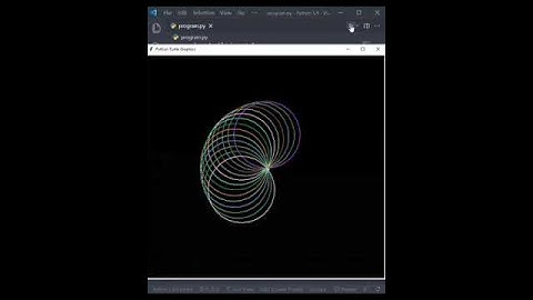 Awesome design Circle Spirograph with python turtle🤩😍| python turtle tutorials | #python #turtle