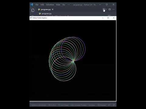 Awesome design Circle Spirograph with python turtle🤩😍| python turtle ...