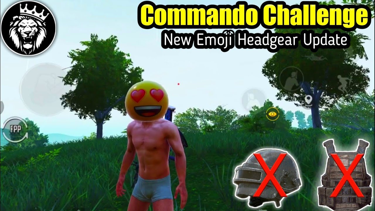 COMMANDO CHALLENGE WITH EMOJI HEADGEAR / PUBG MOBILE
