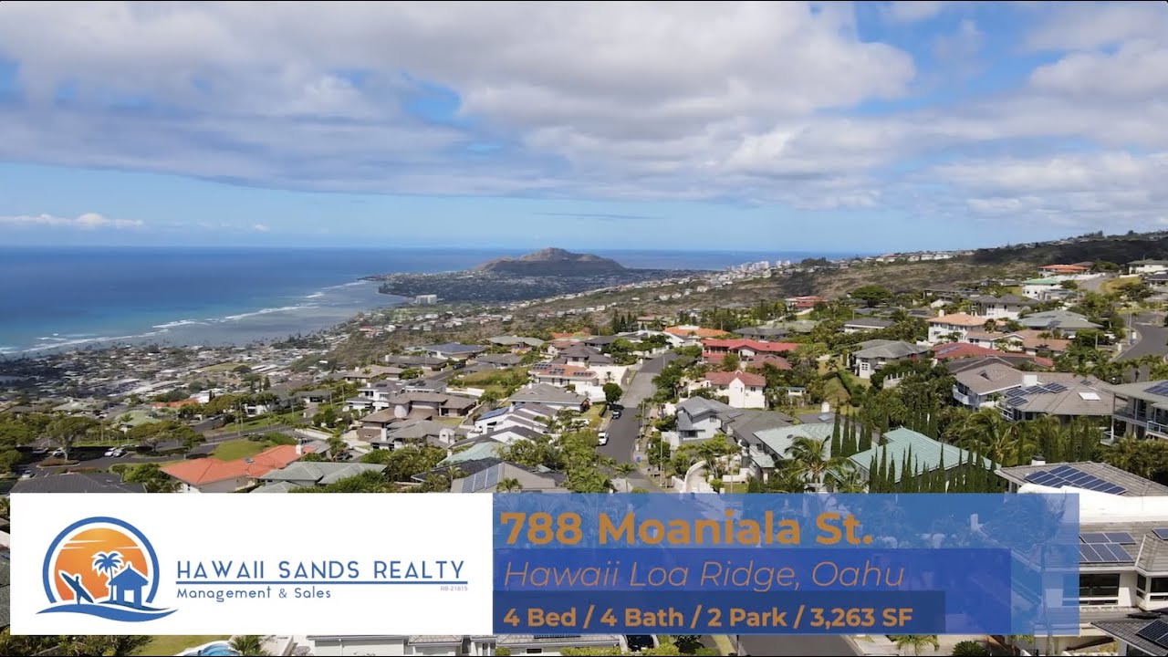 Hawaii Loa Ridge Estate with Pool For Rent Furnished 4 Bed 4 Bath