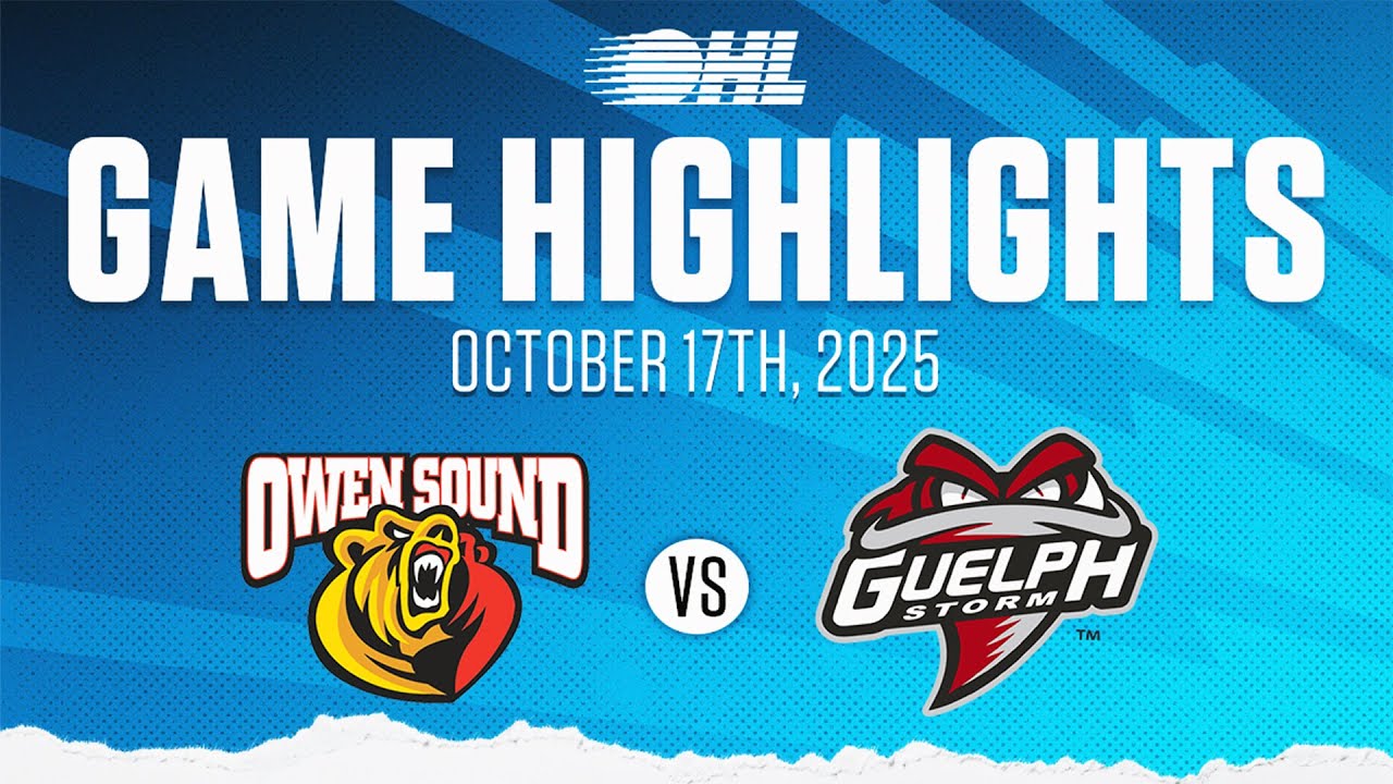 Лучшие моменты OHL: Owen Sound Attack в Guelph Storm, 17 октября 2025 г.