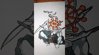 how to draw body with(Fist,Red&blu, & Shikigami) #stickman #drawing #art#howtodraw#sketch